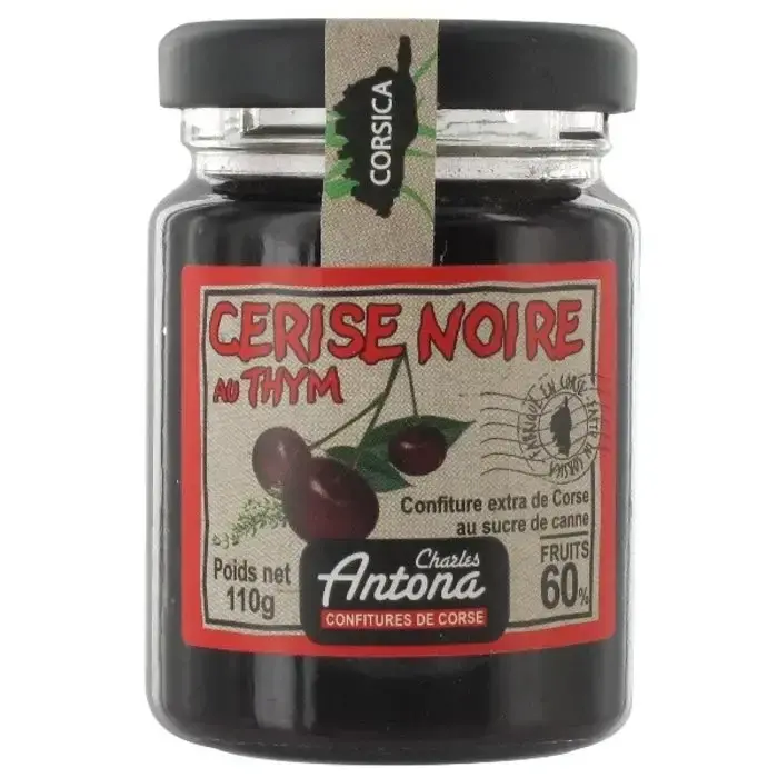 Charles Antona Preserves Confiture Cerise Noire au Thym - Charles Antona -250g