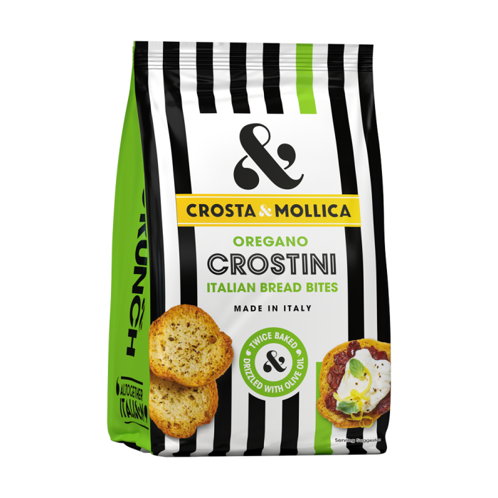 Crosta & Mollica Crostini Light & Crisp with Oregano - Crosta & Mollica - 150g