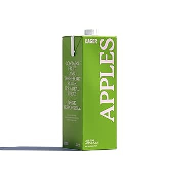 Eager Juices Eager Drinks Cloudy Pressed Apple Juice 1L