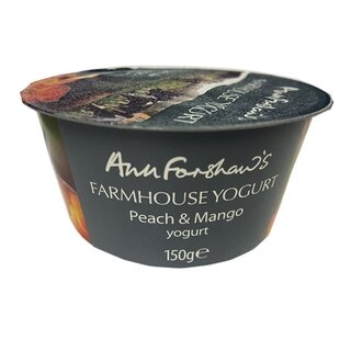Farmhouse Peach & Mango  Yogurt - Ann Forshaws - 150g