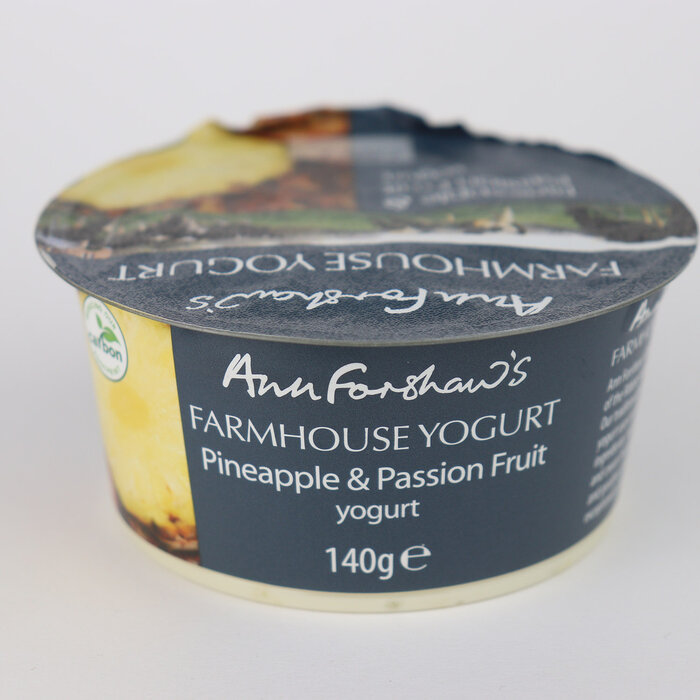 Farmhouse Pineapple and Passion fruit Yogurts - Ann Forshaws - 150g