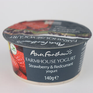 Farmhouse Strawberry & Redcurrant  Yogurt - Ann Forshaws - 150g