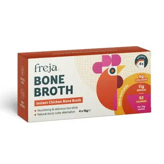 Freja Freja - Instant Chicken Bone Broth - 4 x 15g