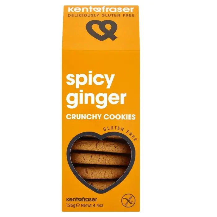 Kent & Fraser GF - Spicy Ginger Crunchy Cookies- Kent & Fraser - 125g