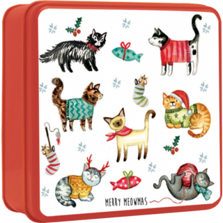 Grandma Wilds Grandma Wilds - Assorted Biscuits in Merry Meowmas Tin - 160g