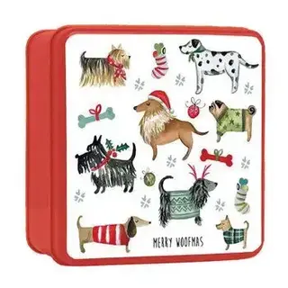 Grandma Wilds - Assorted Biscuits in Merry Woofmas Tin - 160g