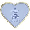 Light Blue Heart Box with Sea Salt Dark Caramel Truffles- Charbonnel et Walker - 36g