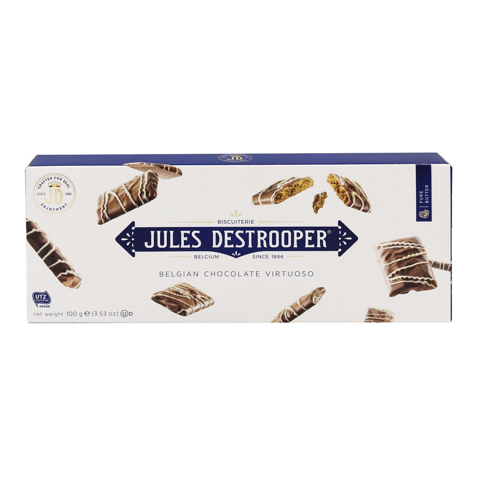 Jules Destrooper Belgian Chocolate Virtuoso Biscuits - Jules Destrooper - 100g