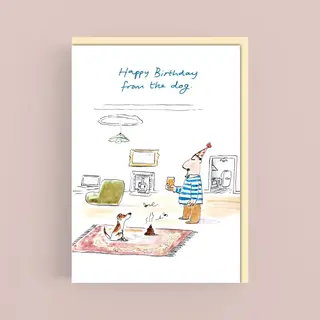 Cardinky From The Dog - Greetings Cards - Cardinky