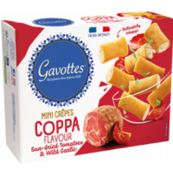 Gavottes Gavottes - Mini Crepes Coppa Sundried Tomato & Garlic 50g