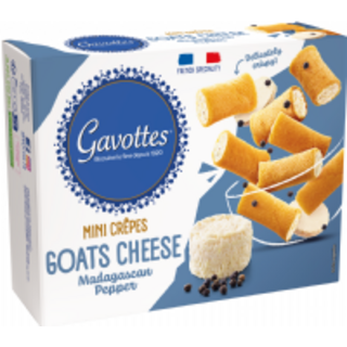 Gavottes Gavottes - Mini Crepes with Goats Cheese & Pepper 50g