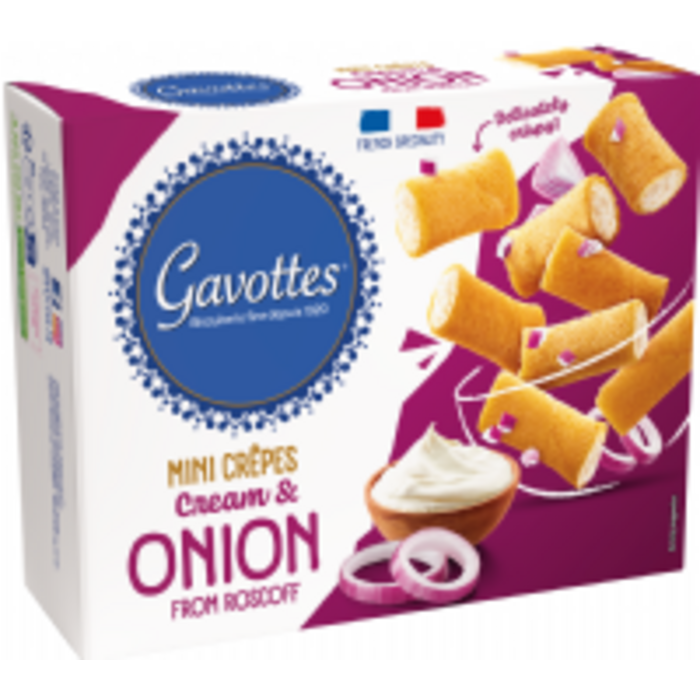 Gavottes Gavottes - Mini Crepes with Onion & Cream 50g