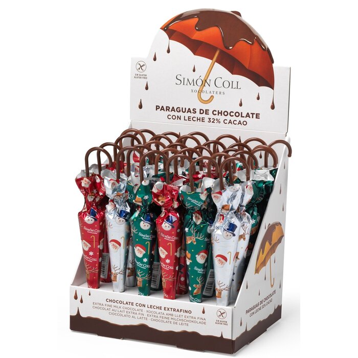 Simon Coll Chocolate Christmas Umbrellas - Bysel - 35g