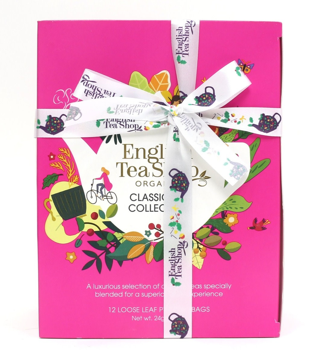 English Tea Shop Pink Classic Tea Prism - Organic Christmas Tea - English Tea Shop - 24g