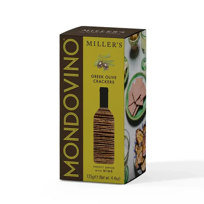 The Fine Cheese Co. Greek Olive Crackers - Mondovino - Millers - 125g