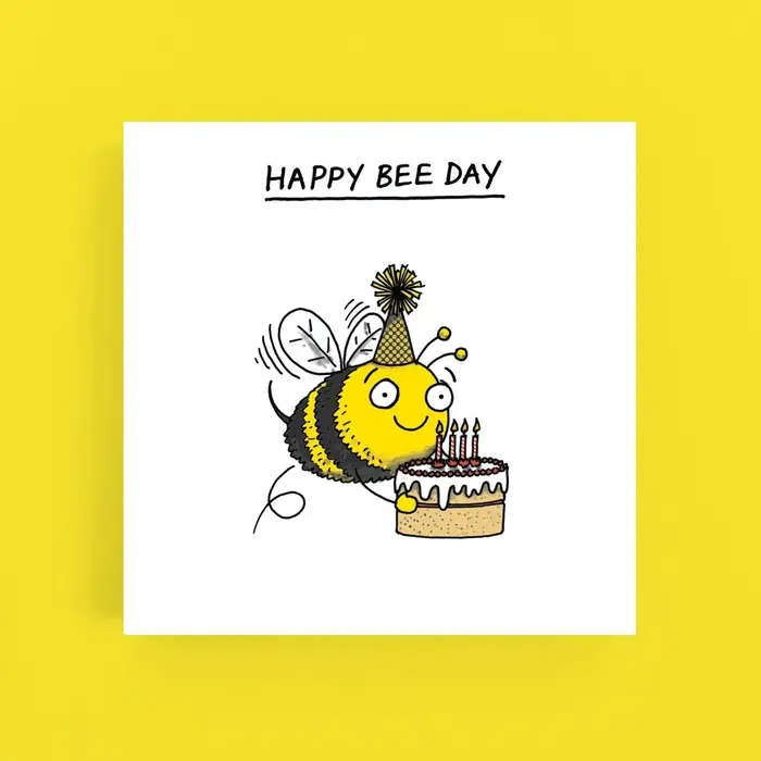 Cardinky Happy Bee Day - Greetings Cards - Cardinky