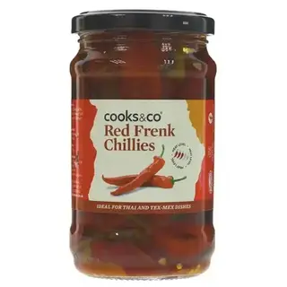 Cooks & Co Red Frenk Chillies - Cooks & Co - 300g