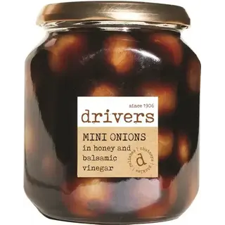 Drivers Pickles Mini Onions in Honey & Balsamic Vinegar - Drivers - 550g