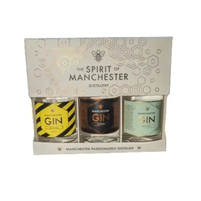 Manchester Gin Manchester Gin Local Classics  "Set of 3 Miniature Gin " - 3 x 5cl