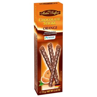 Bysel Milk Orange Chocolate Sticks - 75g - Bysel