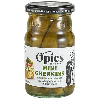 Opies Mini Cocktail Gherkins - Opies 227g