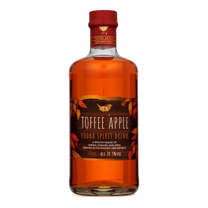 Kin Vodka Miniature Toffee Apple Vodka - Kin Toffee Vodka - 20.3% - 5cl