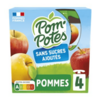 NAS - Compote Pomme Nature - Plain Apple  No Added Sugar - Materne- 4x 90g