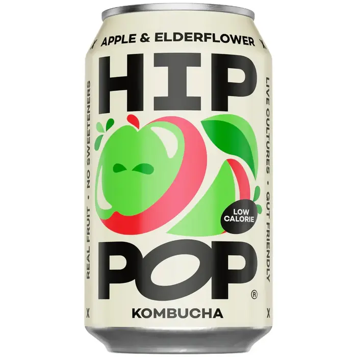 HIP POP Natural Apple Elderflower Kombucha - Hip Pop - 330ml