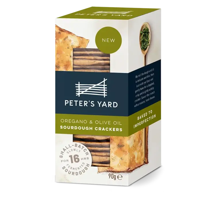 Peter's Yard Crispbread Oregano & Olive Oil Crackers - Peter's Yard - 90g