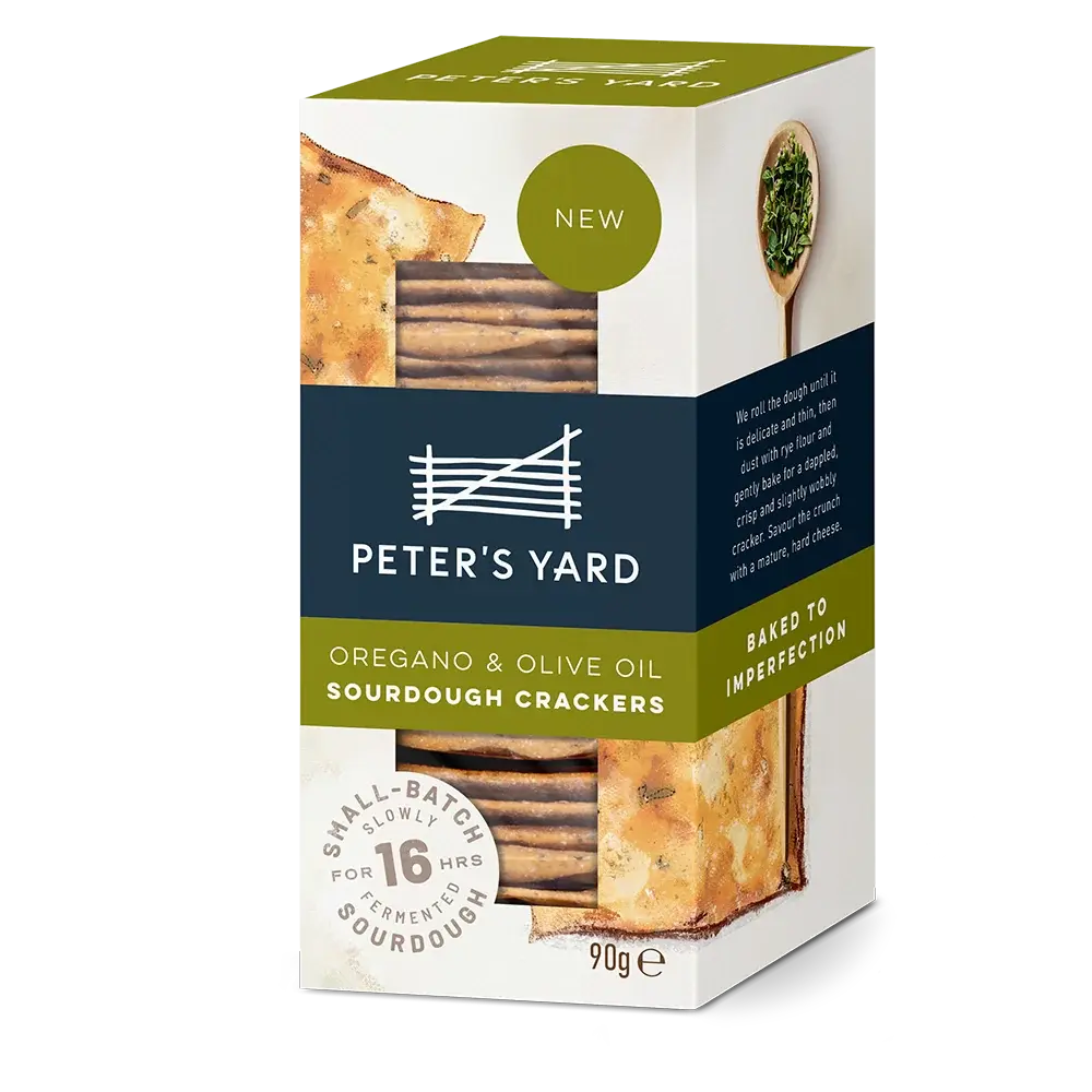 Peter's Yard Crispbread Oregano & Olive Oil Crackers - Peter's Yard - 90g
