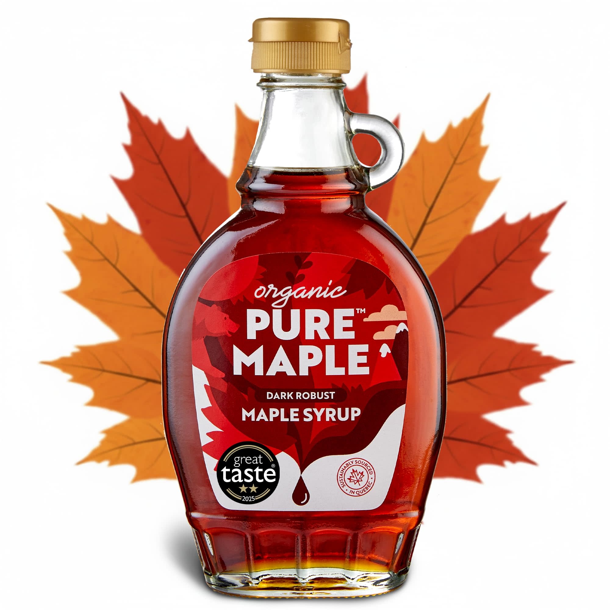 Pure Maple Organic Dark Robust Maple Syrup - Pure Maple - 312g