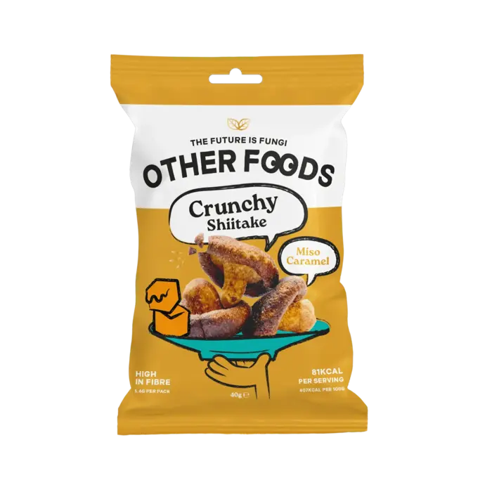 Other Foods Other Foods - Crunchy Miso Caramel Shiitake Mushroom Chips - 40g
