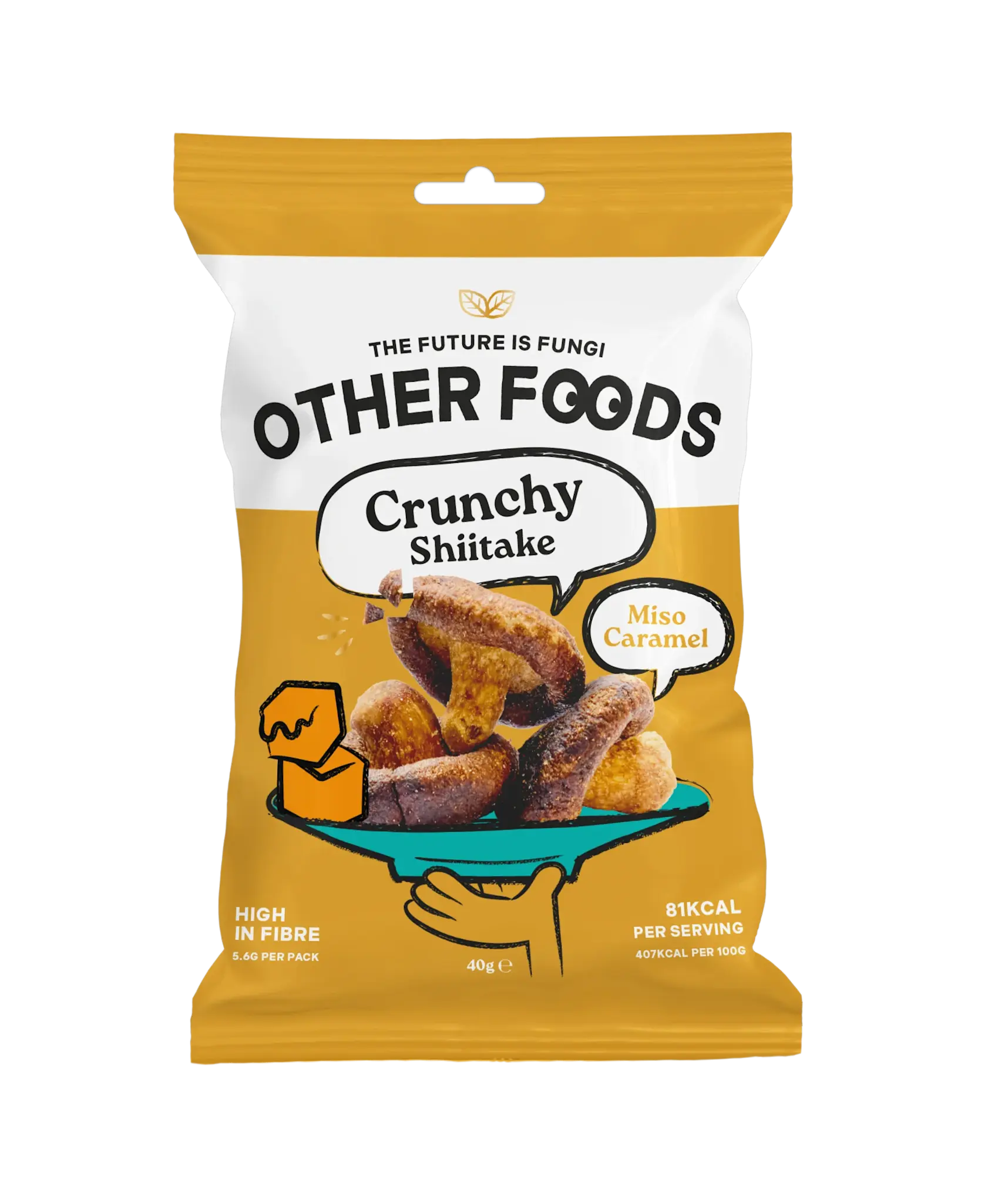 Other Foods Other Foods - Crunchy Miso Caramel Shiitake Mushroom Chips - 40g