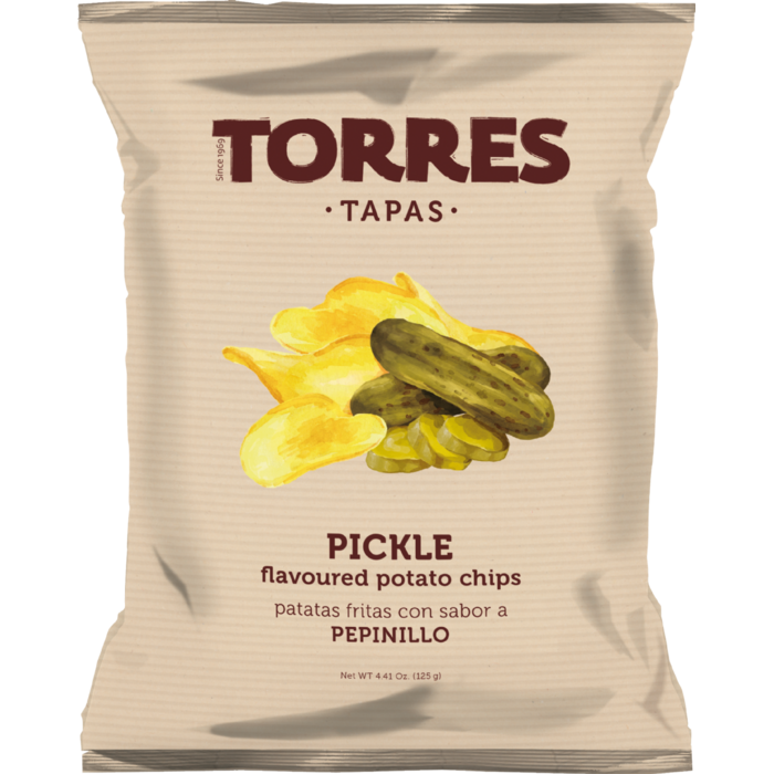 Torres Selecta Patatas Torres Tapas - Pickle Potato Chips - 125g