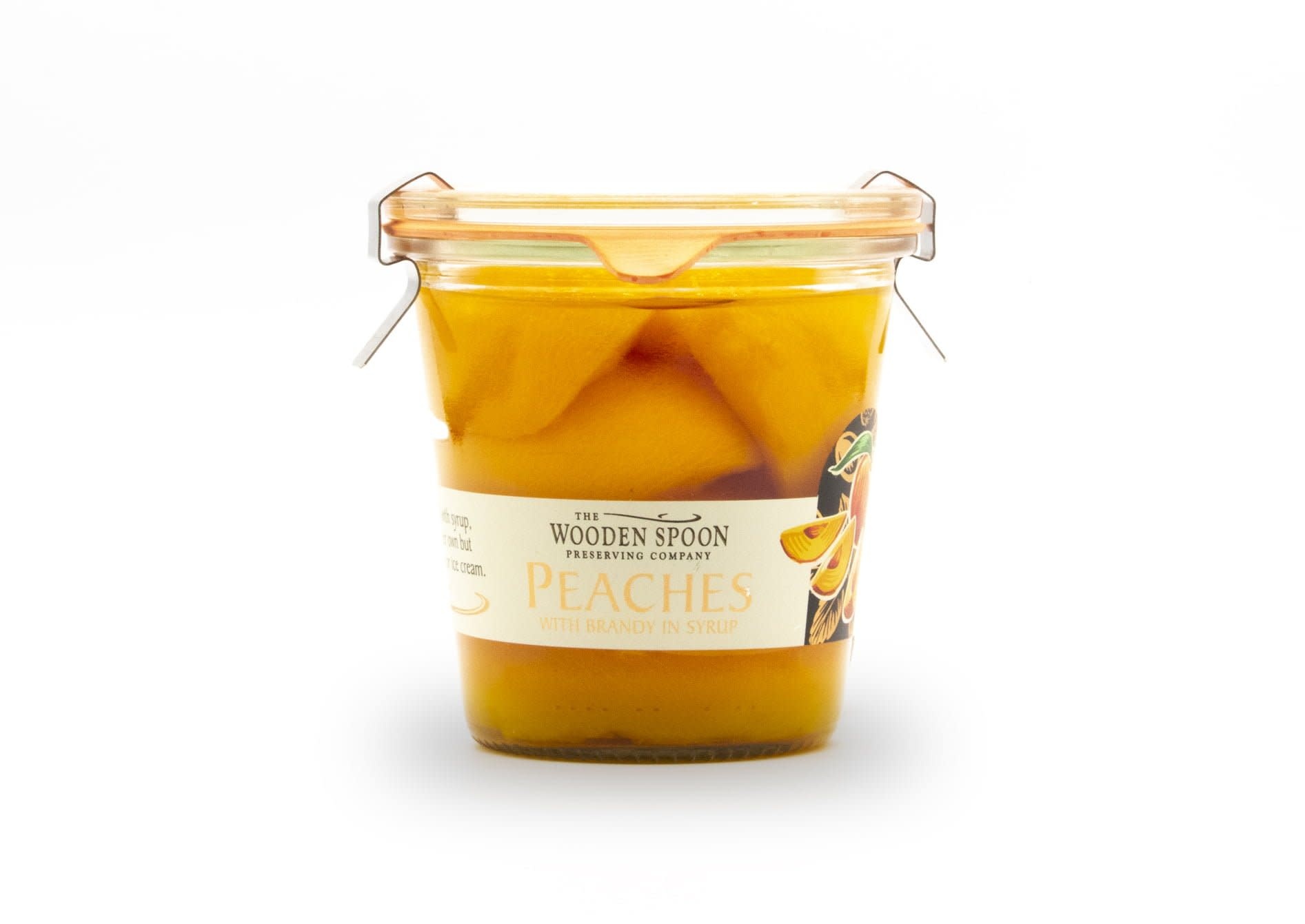 Wooden Spoon Peaches with Brandy Rimless Kilner Jar - The Wooden Spoon - 275g