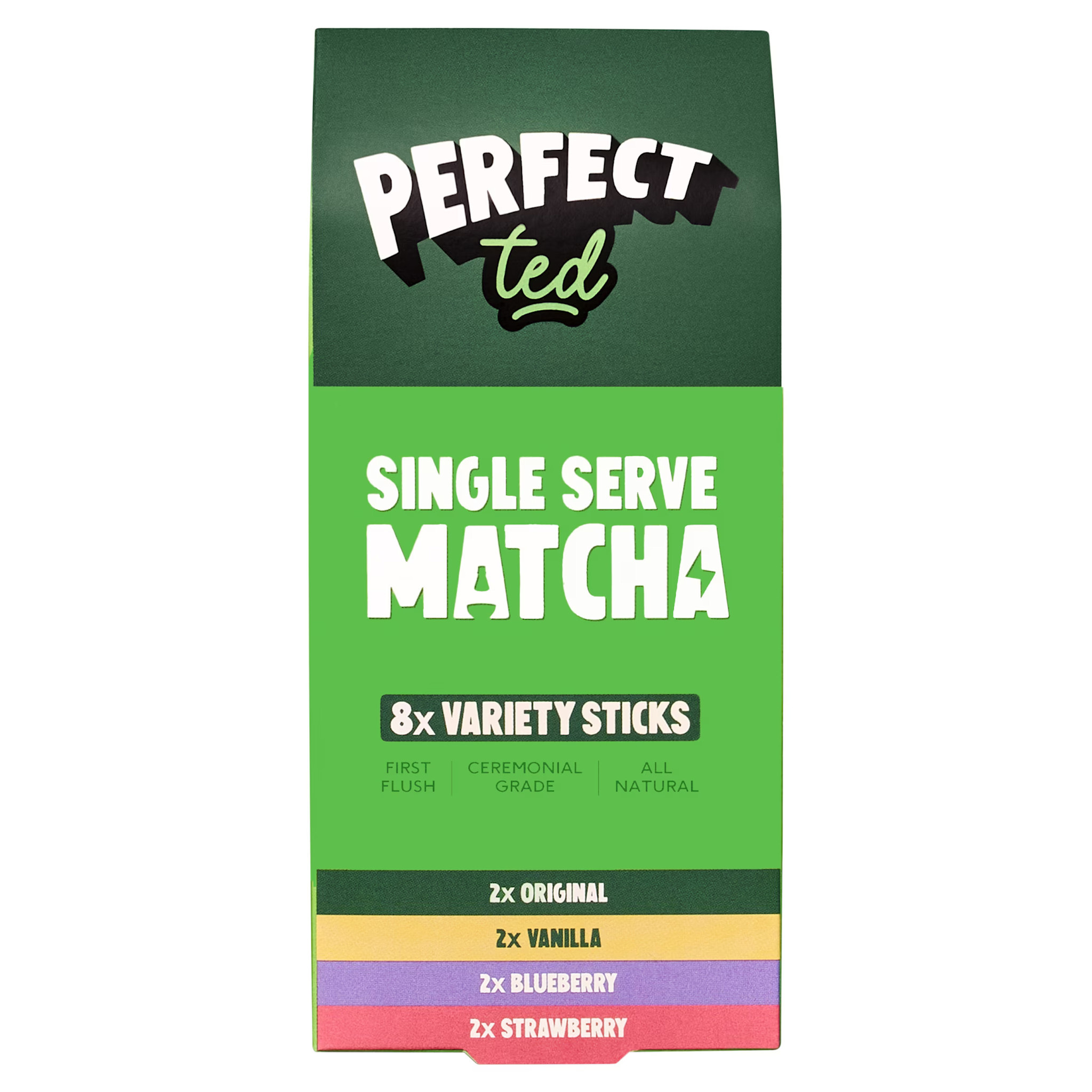 PerfectTed PerfectTed - Variety 8 Pack Matcha Powder Sticks - 33g