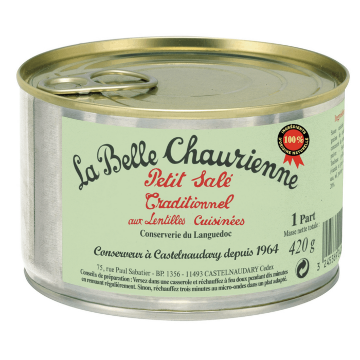 La Belle Chaurienne Petit Sale with Lentils - La Belle Chaurienne - 420g