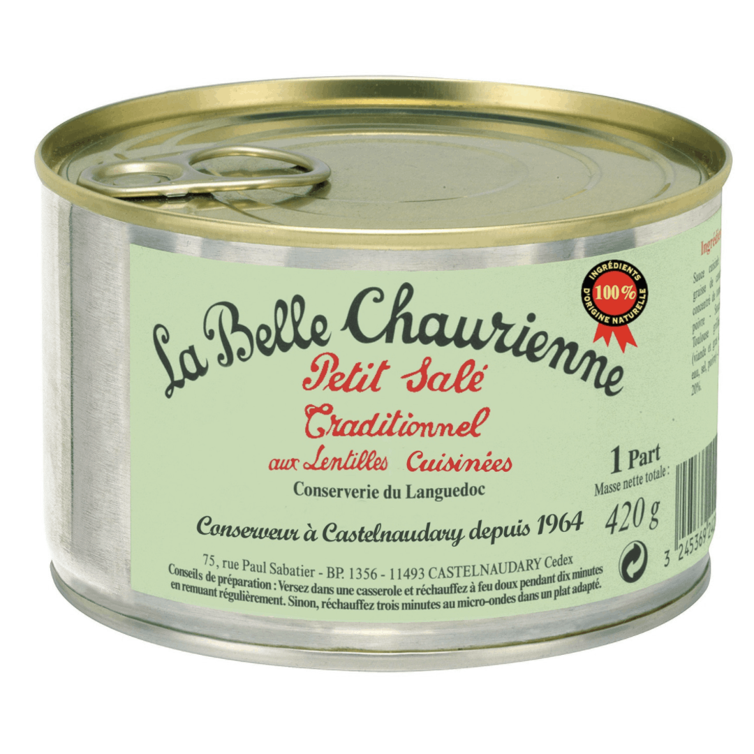 La Belle Chaurienne Petit Sale with Lentils - La Belle Chaurienne - 420g
