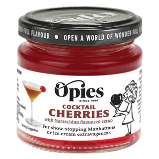Opies Red Maraschino Cocktail Cherries - Opies - 130g