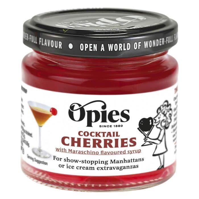 Opies Red Maraschino Cocktail Cherries - Opies - 130g