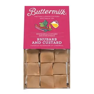 Buttermilk Confectionary Rhubarb and Custard Fudge - Buttermilk 175g