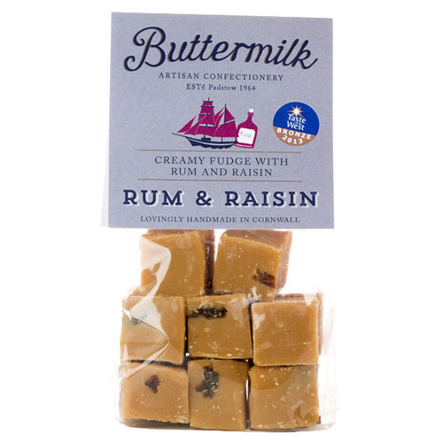 Buttermilk Confectionary Rum & Raisin Fudge - Buttermilk 175g