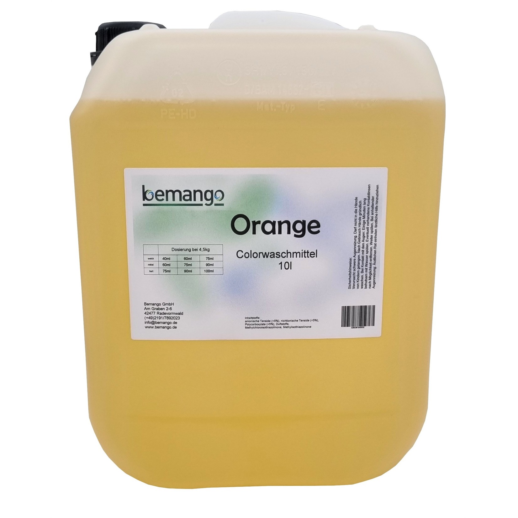 beClean Red orange 10 Liter Colorwaschmittel