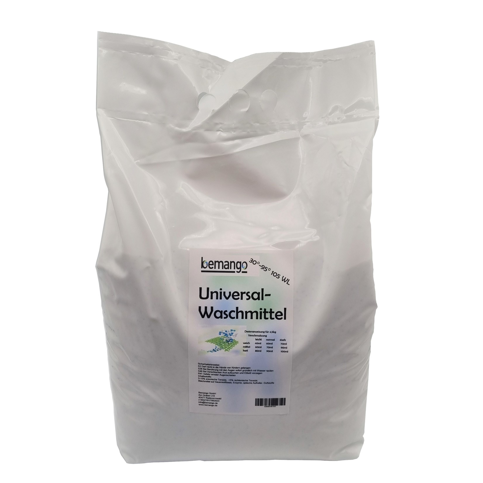 Willkommen bei Bemango – Qualität für Haushalt, Handwerk & Industrie Universal-Waschpulver 10 kg Sack