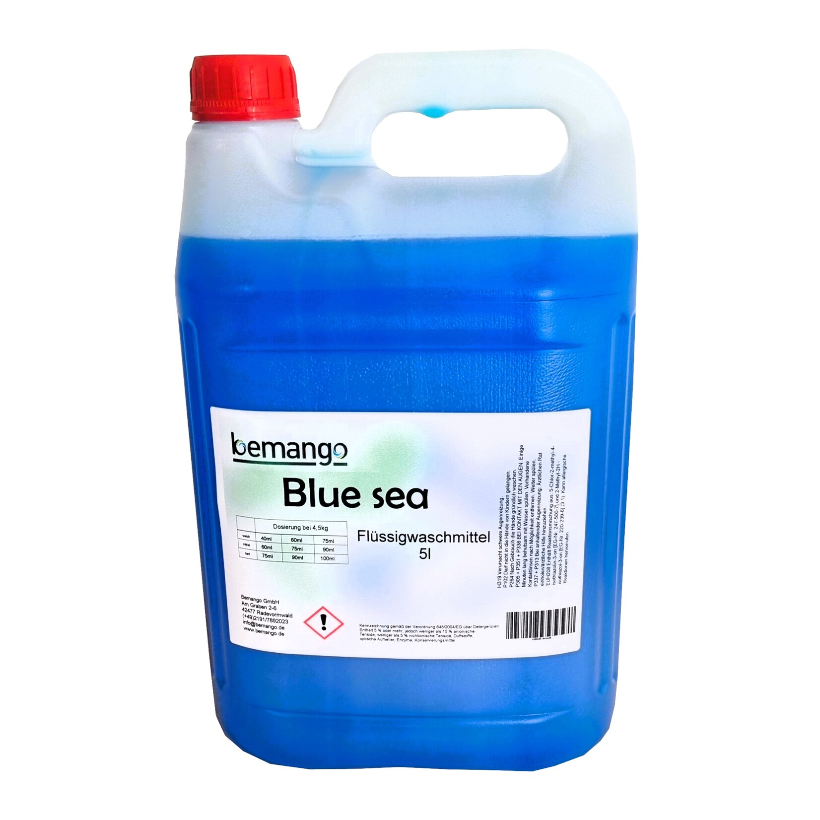 Bemango Flüssigwaschmittel Blue sea 5x5 Liter Vollwaschmittel