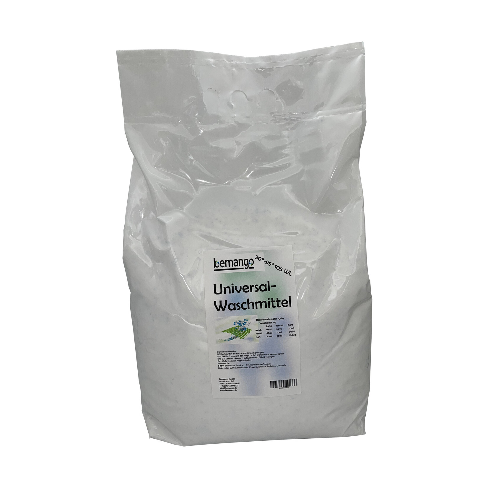 Bemango Universal-Waschpulver 2x10 kg Sack