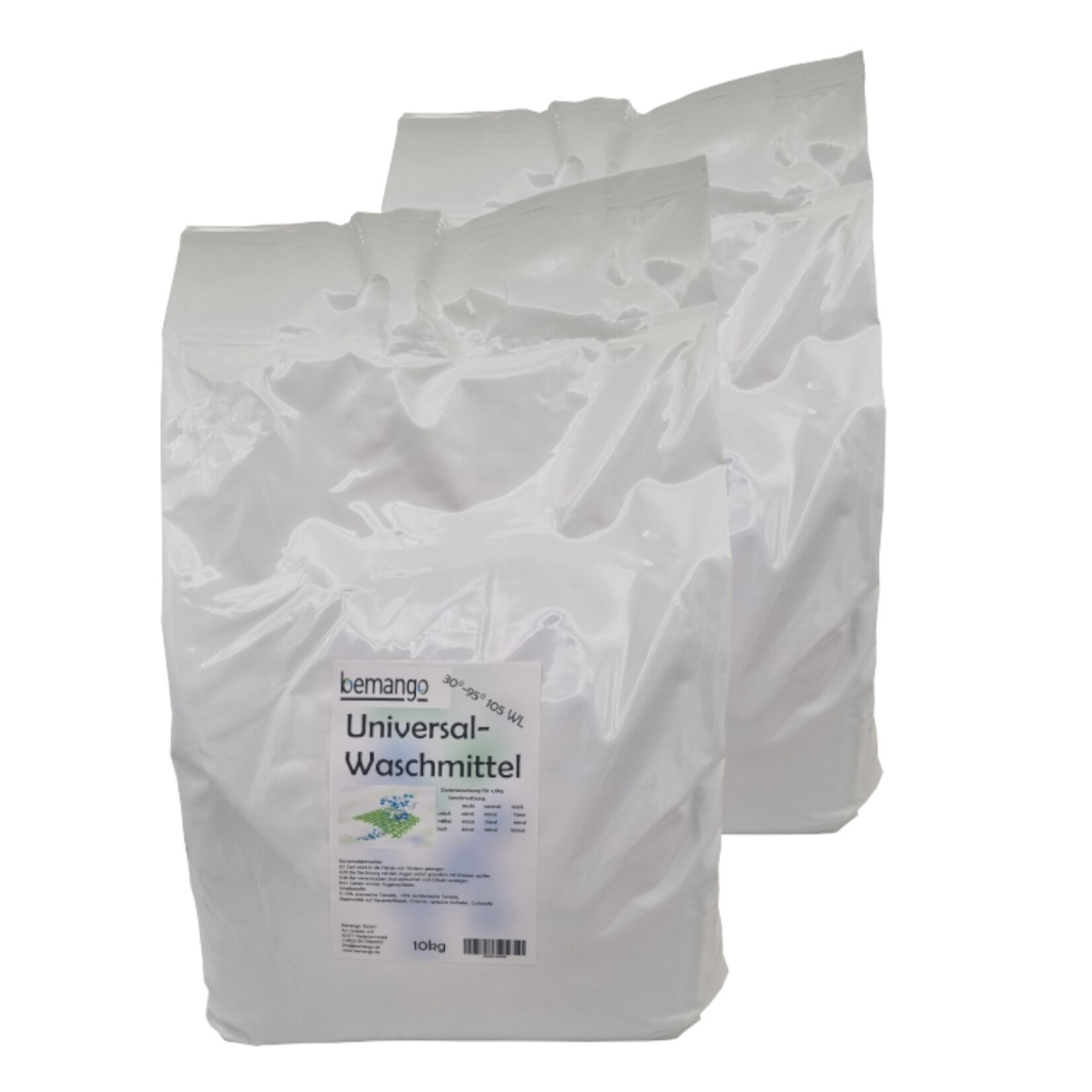 Willkommen bei Bemango – Qualität für Haushalt, Handwerk & Industrie Universal-Waschpulver 2x10 kg Sack