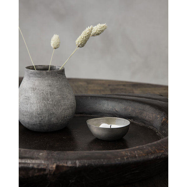 House Doctor theelichthouder, Egg, gunmetal