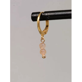 Ellen Beekmans Oorringetjes met 2 gemstones
