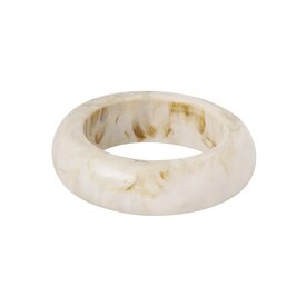 Ellen Beekmans Bangle gelakte hars off-white mêlée